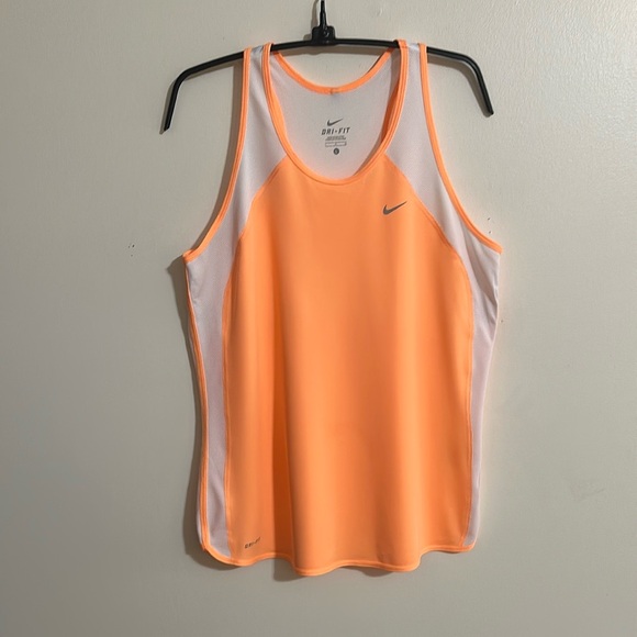 Nike Orange Racerback Tank Top Moisture-Wicking - Picture 14 of 14